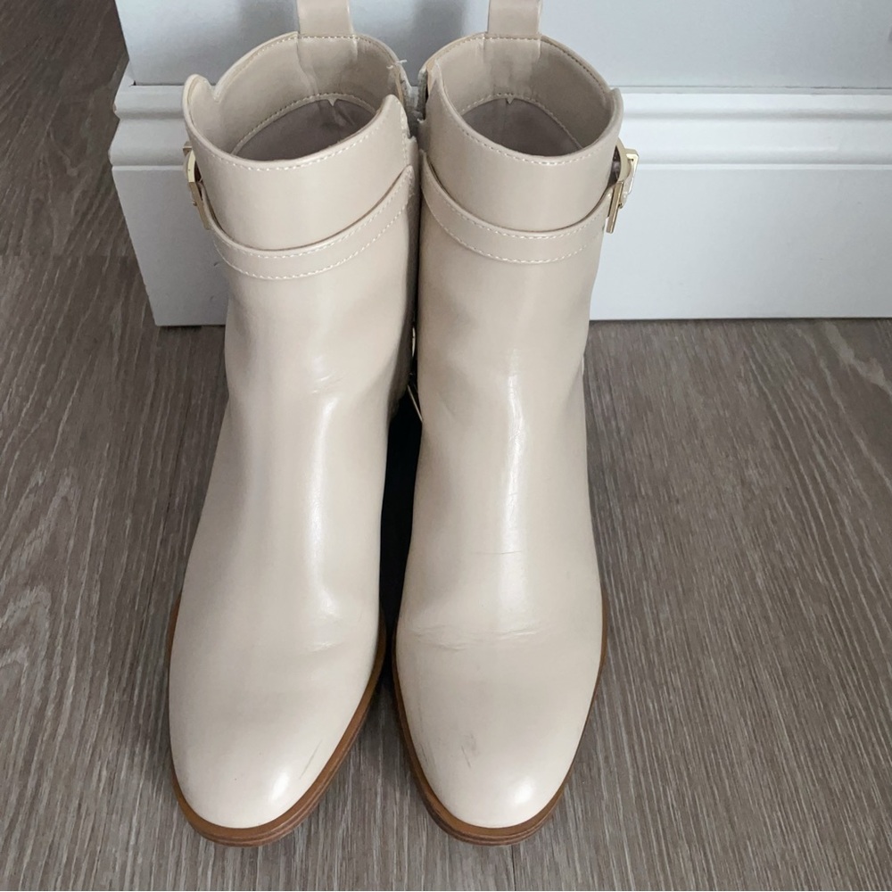 Calvin Klein Elegant Cream Ankle Boots